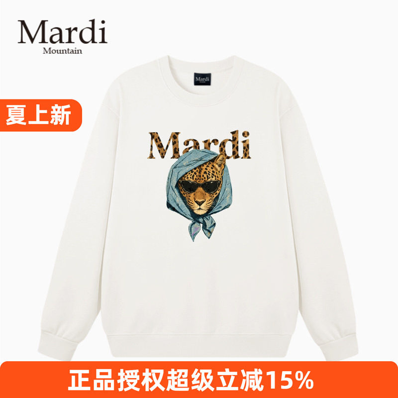 官方授权正品Mardi Mountain 韩国26夏新款情侣卫衣圆领长袖