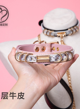 【Bay高端定制】蟒蛇纹拼色项圈女定制 choker脖圈真皮ddlg锁骨链
