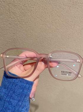 新款复古超轻茶色近视眼镜女韩版潮显脸小素颜可配度数方框网红