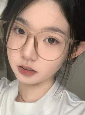 大框超轻TR眼镜近视女防蓝光抗辐射素颜显脸小韩系眼睛框架平光潮