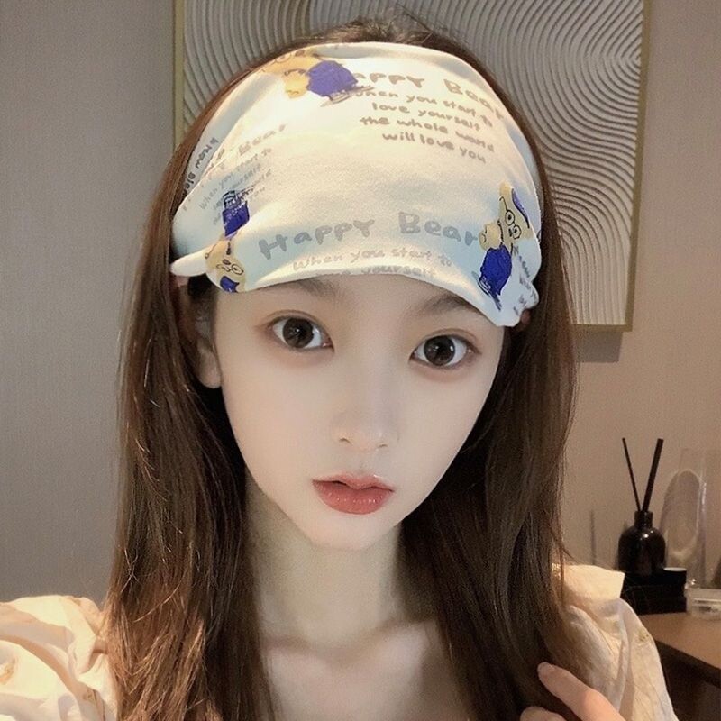 新款 秋冬纯棉加厚产妇月发带网红头巾帽孕妇秋冬透气产后护额头