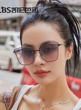 新款尼龙镜片太阳眼镜网红大框素颜街拍墨镜女内销