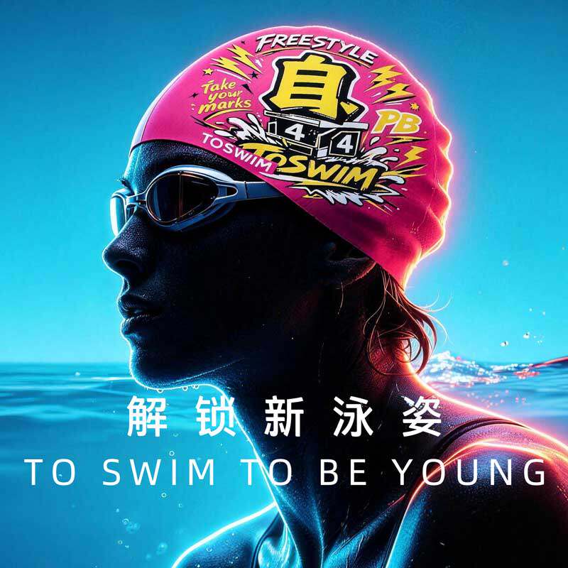 【泳姿泳帽】TOSWIM硅胶泳帽新男
