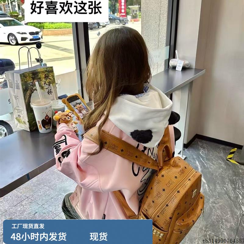 美式潮牌重工刺绣设计感小众棒球服外套女秋冬季oversize夹克上衣