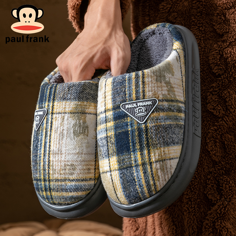 大嘴猴新款家居加绒加厚保暖棉拖