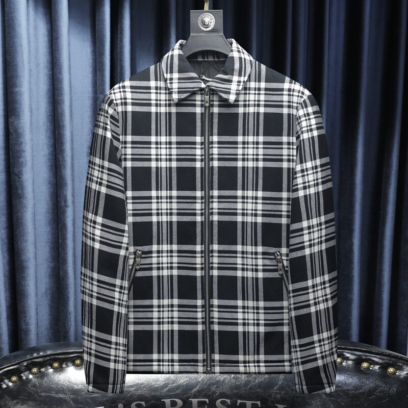 2025秋冬男士修身衬衫翻领棉衣外套棉服6015-92027-P145沙发,男装衬衫,钱塘6015（原D203）