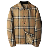 2025秋冬男士修身衬衫翻领棉衣外套棉服黑底6015-92031-P245，男装衬衫，钱塘6015（原D203）