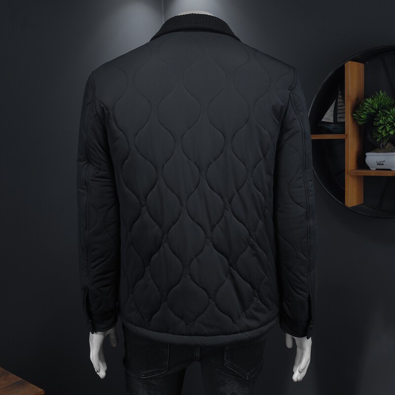 2025秋冬男士修身衬衫翻领棉衣外套棉服6015-95003-P225,男装衬衫,钱塘6015（原D203）