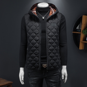 2025秋冬男士连帽棉衣马甲棉服背心外套6015-92023-P135图片
