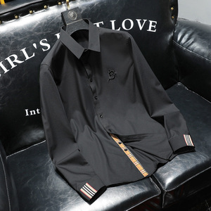 2025春季休闲长袖衬衫男加大码（M-6XL）QT6015-3305-P120沙发图图片