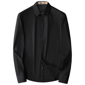 2025春季款商务休闲长袖衬衫男加大码（M-6XL）QT6015-3307-P120图片
