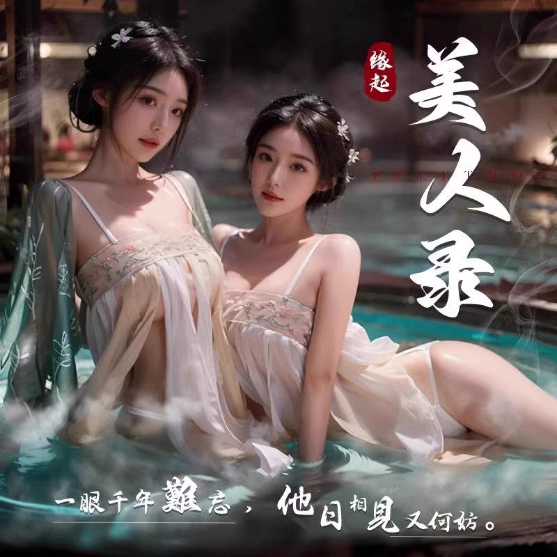性感氛围感大码汉服2025新款女新中式肚兜仙气吊带床上连衣睡袍裙