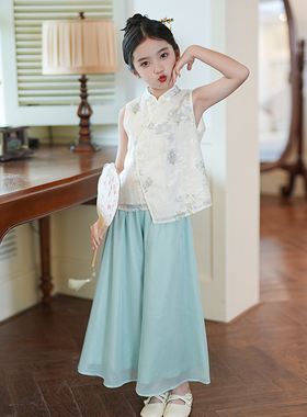 53361M女童套装2025新款新中式国风演出服表演服装小公主洋气汉服