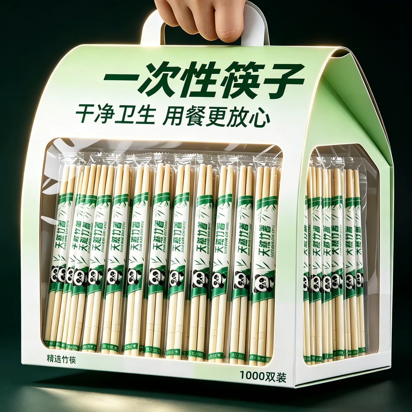 一次性竹圆筷批发外卖卫生