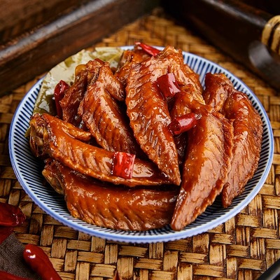 拍手卤味翅尖温州鸡翅尖香辣鸡尖翅香辣小包零食熟食即食速食食品