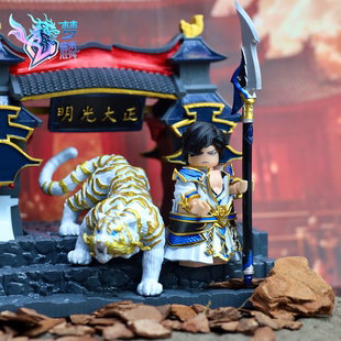 梦麟山海经龙生九子狴犴第三方人仔配件积木玩具手工涂装diy新品