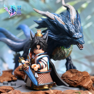 梦麟山海经龙生九子睚眦第三方人仔配件积木玩具手工涂装diy新品