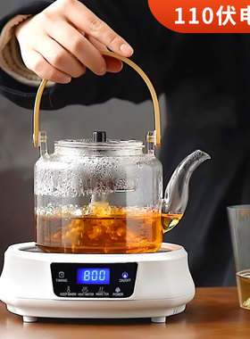 空盒子出口110v伏电陶炉美国日本迷你煮茶器电热茶炉烧水壶小家电