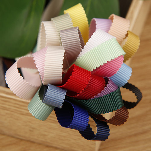 Three polyester hat straps DIY handmade hair accessories clothing top hat gift bouquet packaging ribbon ribbed lace rib