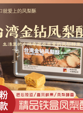分装瓶收纳罐精益珍铁盒凤梨酥台湾特产金钻凤梨点心糕点散装零食