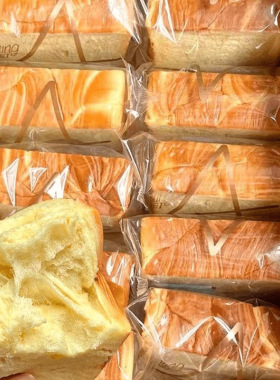 分装瓶收纳罐牛奶厚切吐司面包20包糕点零食早餐充饥整箱美味奶香