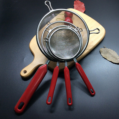 201 stainless steel colander double ear deep fried colander household kitchen gadget Lo mein strainer