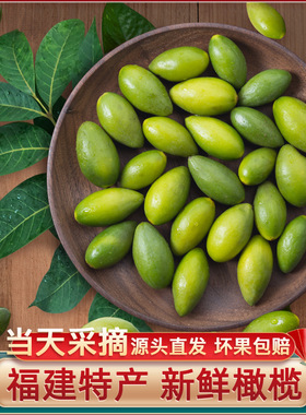 分装瓶收纳罐闽臻新鲜橄榄1000青橄榄产地直发2袋福州特产闽清檀