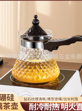 空盒子高硼硅玻璃水壶 拥有 400ML550ML700ML 三容量，耐热玻璃