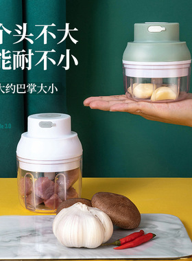 空盒子剥蒜器无线电动蒜泥器家用多功能料理机绞肉器辅食机礼品跨