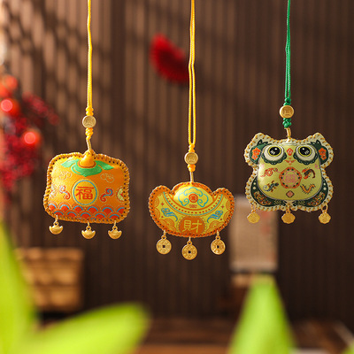 2026 Scenic Area Temple Cultural and Creative Small Gifts Fragrant Bags Fragrant Bags Pendants Talisman Safety Talisman