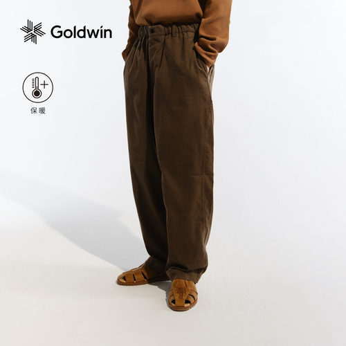 【秋冬新品】Goldwin灯芯绒直筒裤户外休闲保暖长裤男女同款
