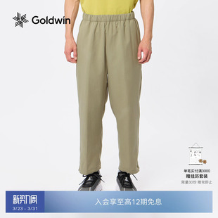 男女同款 Goldwin休闲宽松阔腿九分裤 防泼水应对小雨长裤