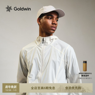 Goldwin夏季 越野跑皮肤衣连帽户外轻量徒步尼龙外套男女同款