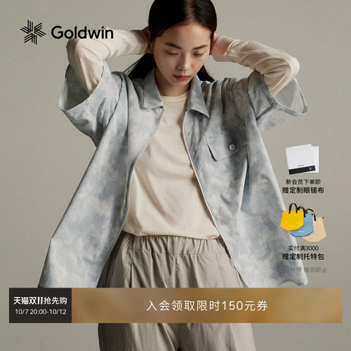 Goldwin印花SOLOTEX短袖衬衫