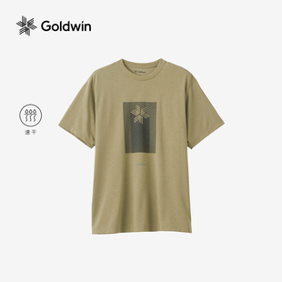 Goldwin夏ECOPET短袖 T恤图案印花柔软休闲户外运动男女同款