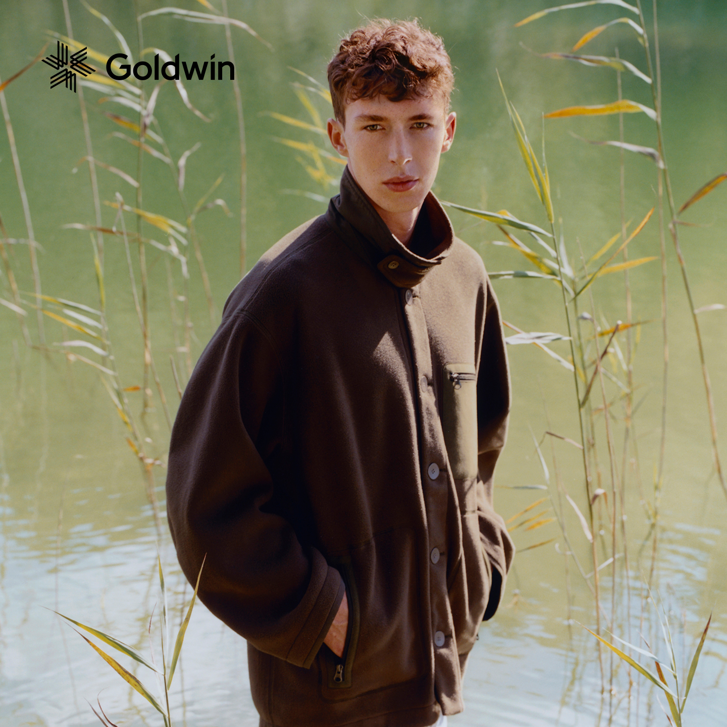 GoldwinPOLARTEC户外针织抓绒衣