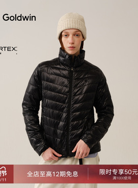 Goldwin冬PERTEX排骨羽绒服光电子夹克轻量修身保暖鸭绒外套女款