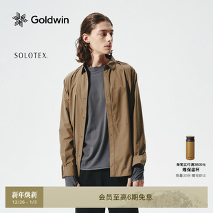 户外休闲宽松机能外套男女同款 Goldwin秋冬SOLOTEX微弹长袖 衬衫