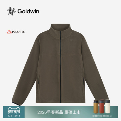 【早春新品】Goldwin POLARTEC户外抓绒保暖针织夹克外套男女同款