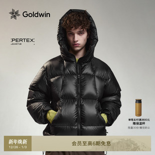 Goldwin PERTEX连帽羽绒外套户外防泼水防小雨夹克男女同款