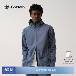 男款 Goldwin户外运动 外套 软壳夹克 复合梭织徒步跑步