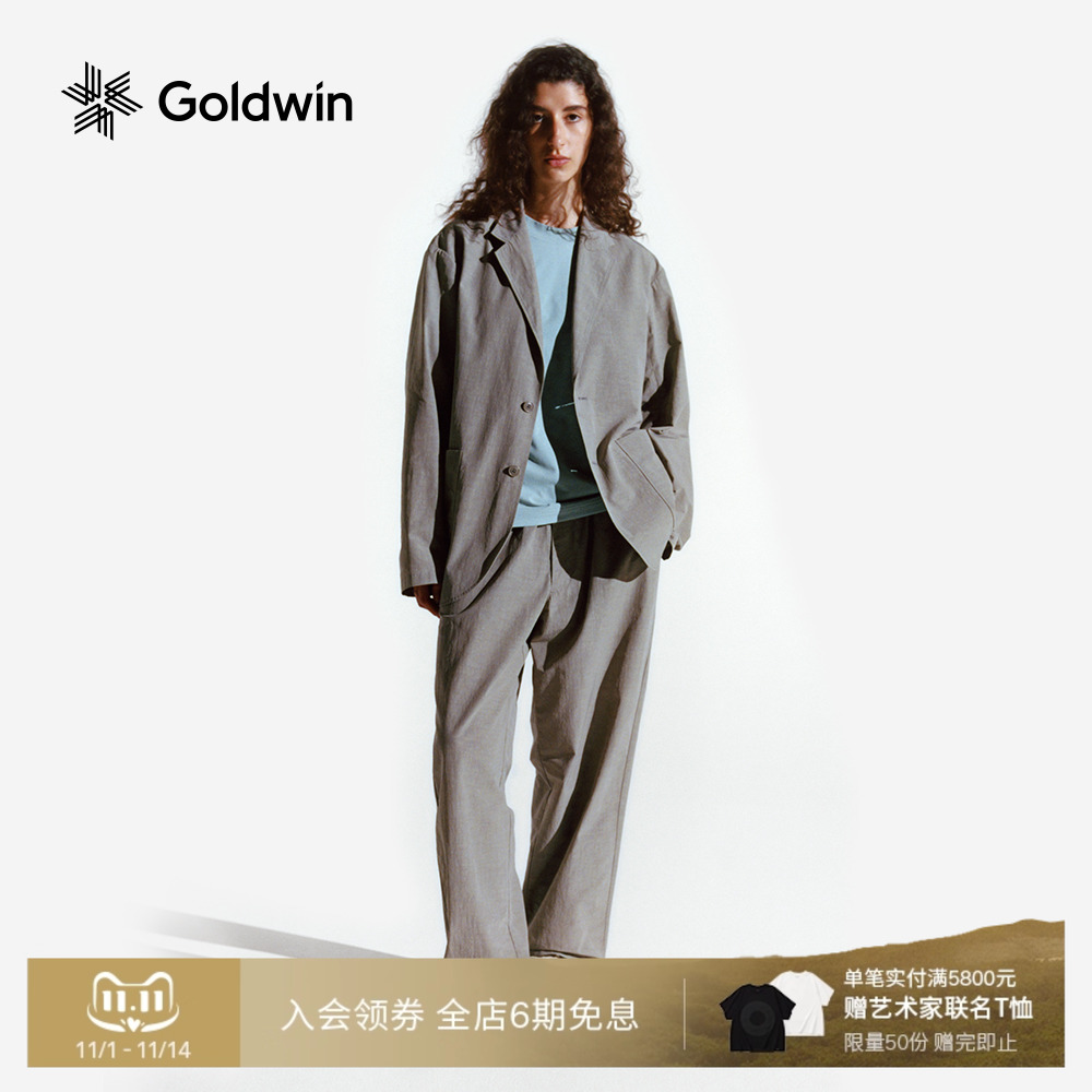 Goldwin户外休闲口袋直筒长裤