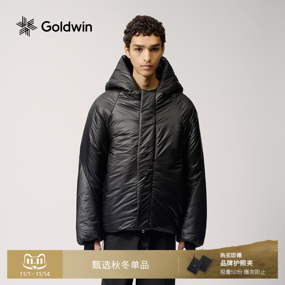 【Goldwin0】秋冬防泼水PRIMALOFT户外耐磨保暖派克棉服外套男女