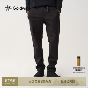 复合梭织徒步跑步保暖软壳长裤 Goldwin抓绒裤 男女款 秋冬新品