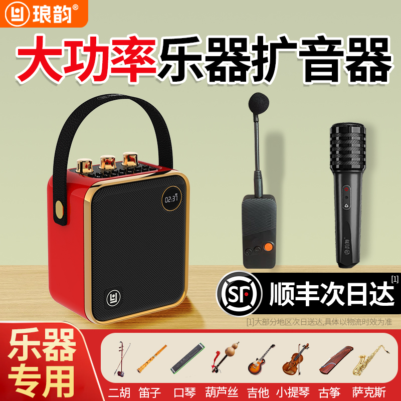 琅韵二胡扩音器蓝牙音箱古筝古琴演出乐器专用音响吉他户外演奏