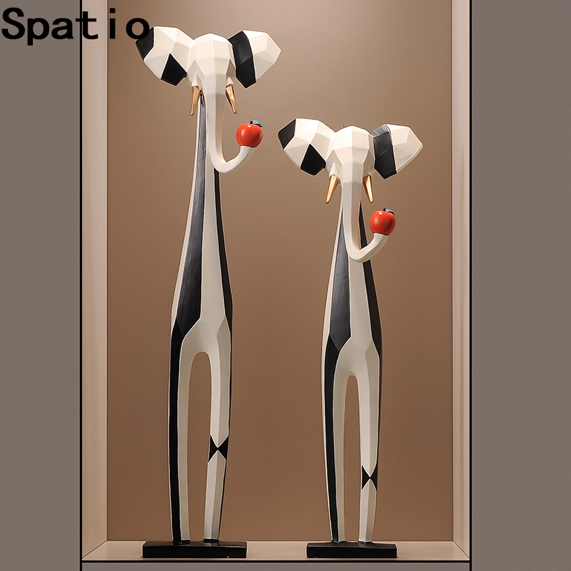 Spatio轻奢风大象造型组合摆件