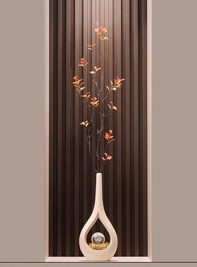 Spatio时来运转水晶球花瓶陶瓷摆件客厅家居装饰高级现代乔迁送礼