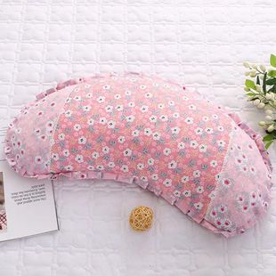 韩式枕头套月牙枕头套吸汗透气宝宝儿童成人通用单人田园风