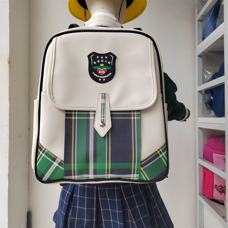 富有诗书幼儿园书包定制印字印logo儿童双肩背包皮料防泼水男女童