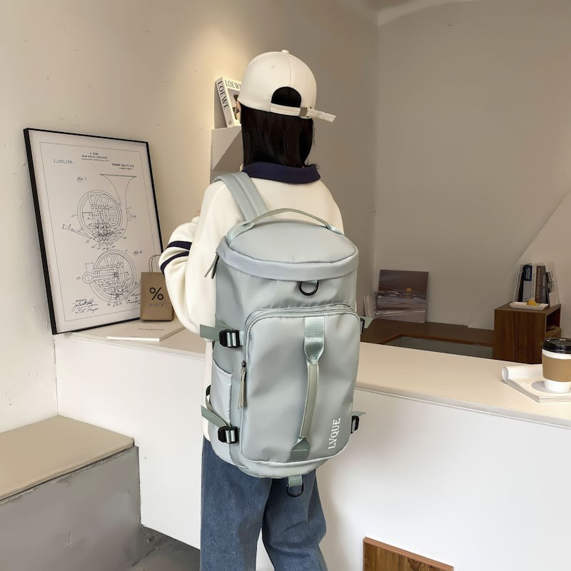 短途手提旅行包女大容量超大健身包干湿分离运动双肩背包三用斜跨